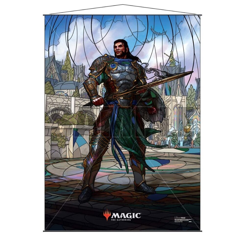 Magic the Gathering Wall Scroll - Gideon NWOT